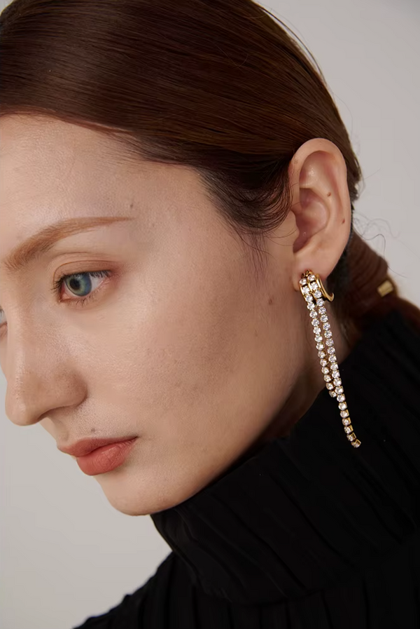 Cascade – Droppörhängen med cubic zirconia