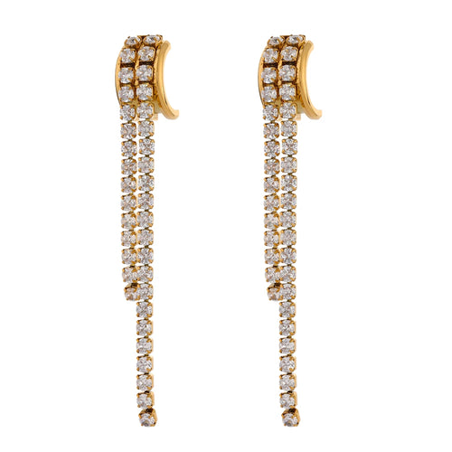 Cascade – Droppörhängen med cubic zirconia