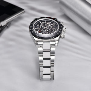 Top trends New PAGANI DESIGN 40MM Fashion Rainbow Bezel Men Mechanical Wristwatch Stainless Steel 10Bar Waterproof Watch for Men