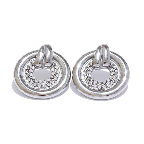 Halo – statementörhängen med cubic zirconia