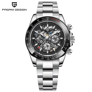 Top trends New PAGANI DESIGN 40MM Fashion Rainbow Bezel Men Mechanical Wristwatch Stainless Steel 10Bar Waterproof Watch for Men