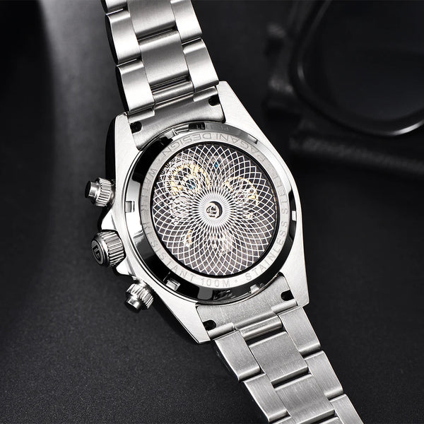 Top trends New PAGANI DESIGN 40MM Fashion Rainbow Bezel Men Mechanical Wristwatch Stainless Steel 10Bar Waterproof Watch for Men