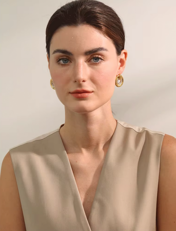 Halo – statementörhängen med cubic zirconia