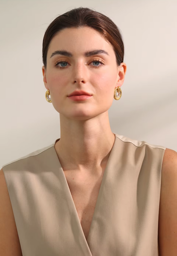 Halo – statementörhängen med cubic zirconia