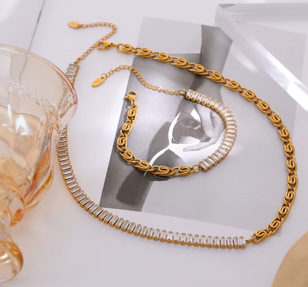 Elise - Guld Plätering Set