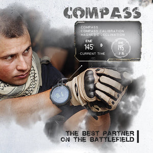NORTH EDGE APACHE-46 – Digital sportklocka med altimeter, barometer och kompas