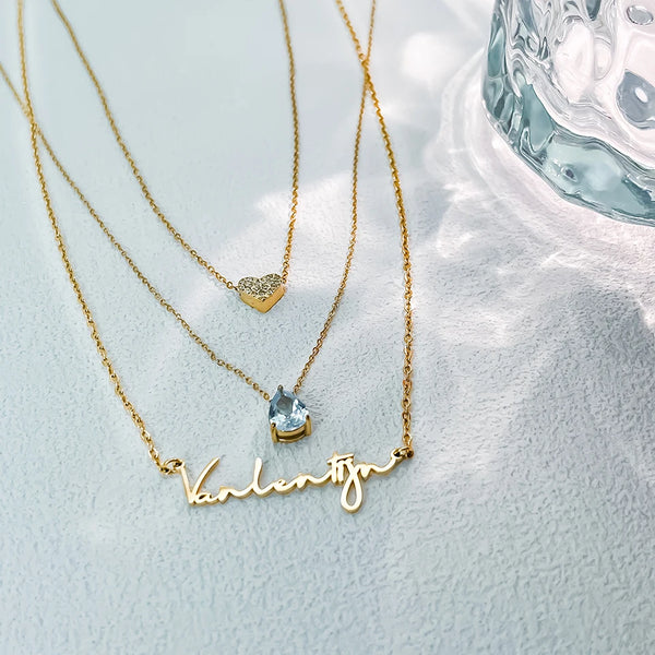 Eterna Name Necklace – Personligt namn i guld