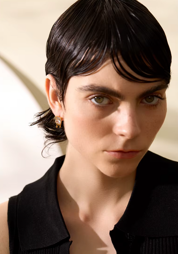 Lustre – droppformade cubic zirconia örhängen